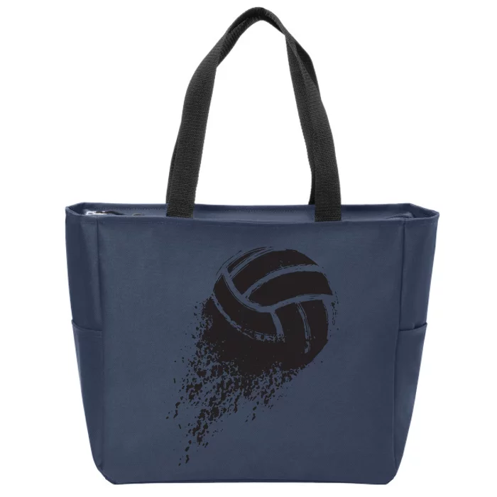 Volleyball Vintage Retro Sports Volleyball Player Zip Tote Bag