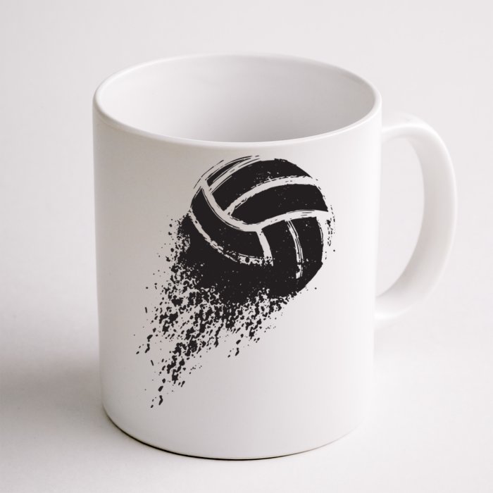 Volleyball Vintage Retro Sports Volleyball Player Front & Back Coffee Mug