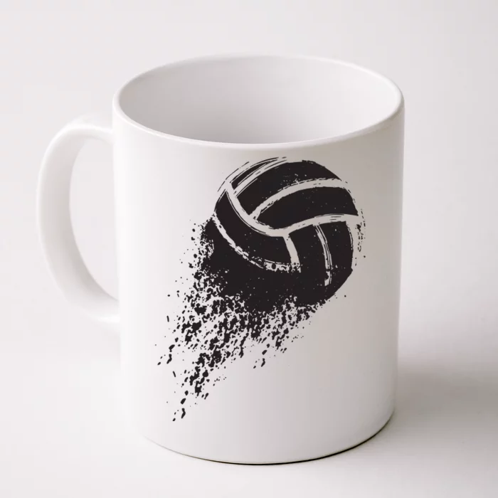 Volleyball Vintage Retro Sports Volleyball Player Front & Back Coffee Mug