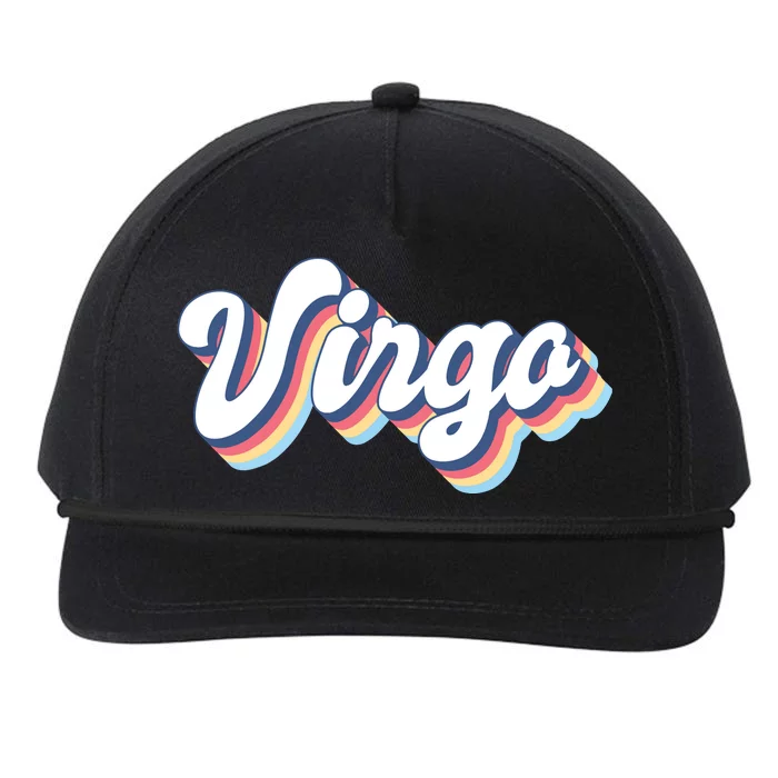 Virgo Vintage Retro Zodiac Sign Virgo Constellation Design Snapback Five-Panel Rope Hat