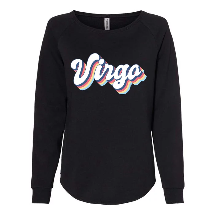 Virgo Vintage Retro Zodiac Sign Virgo Constellation Design Womens California Wash Sweatshirt