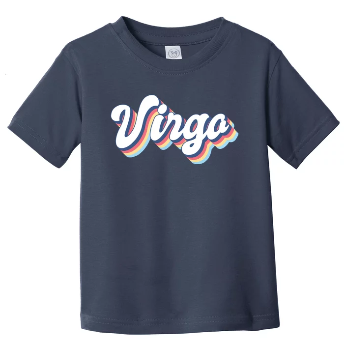 Virgo Vintage Retro Zodiac Sign Virgo Constellation Design Toddler T-Shirt