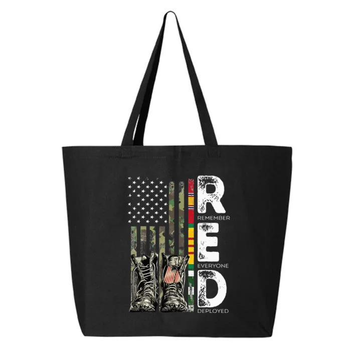 Vietnam Veteran Remember Everyone Deployed RED Friday 25L Jumbo Tote