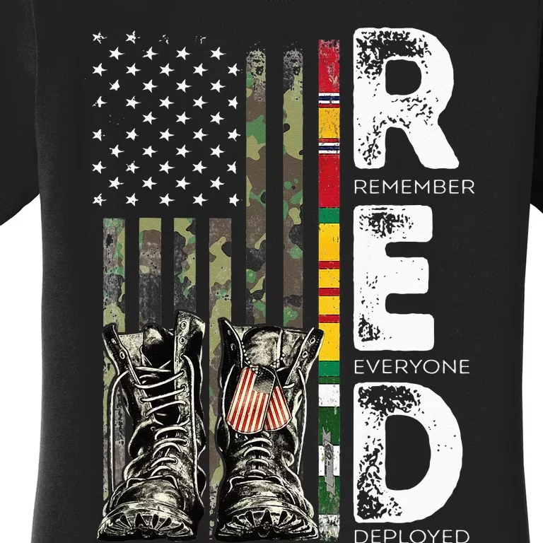 Vietnam Veteran Remember Everyone Deployed RED Friday Women's T-Shirt