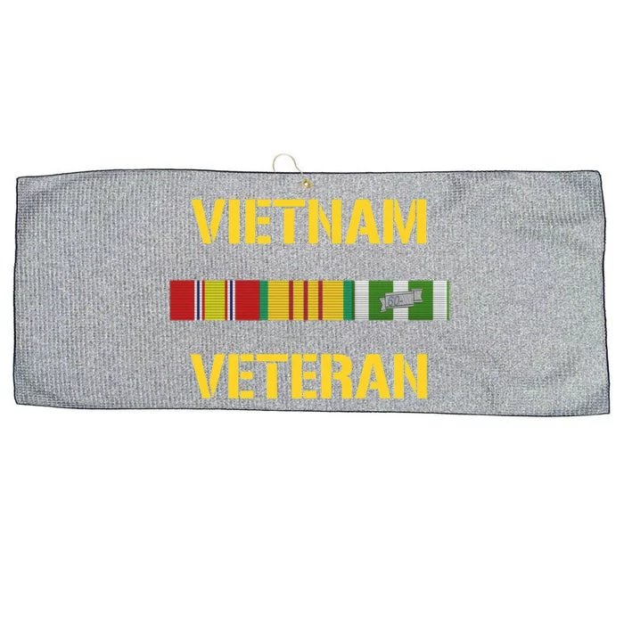 Vietnam Veteran Ribbon Bar Funny Army Large Microfiber Waffle Golf Towel