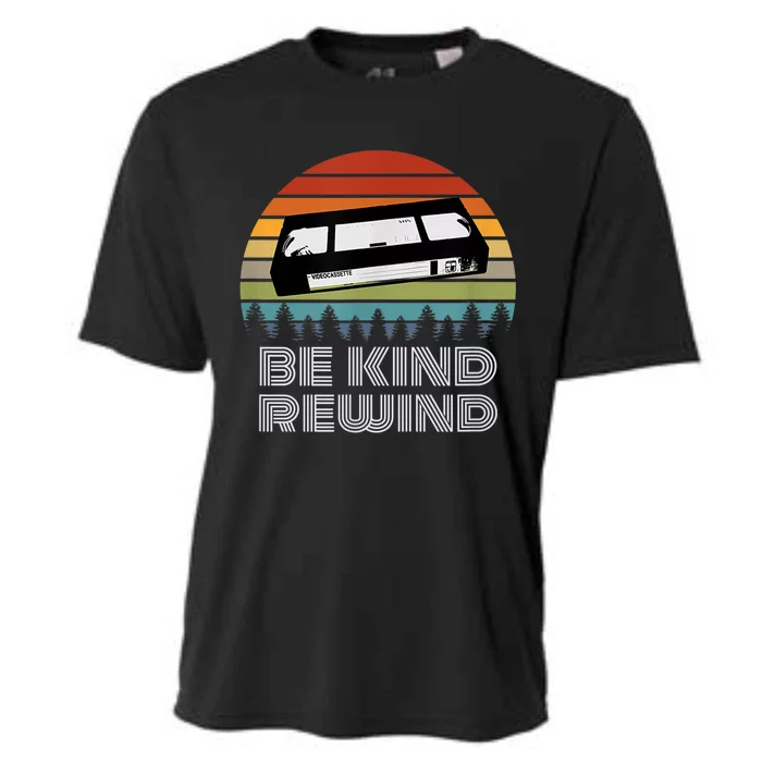 Vhs Vintage Retro 80s 90s Vcr Be Kind Rewind Gift Cooling Performance Crew T-Shirt