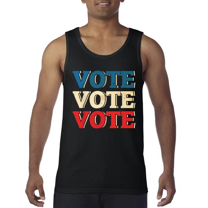 Vote Vintage Retro Go Vote Presidential Election Tank Top