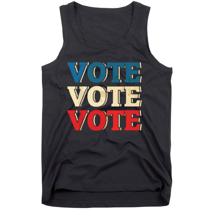 Vote Vintage Retro Go Vote Presidential Election Tank Top