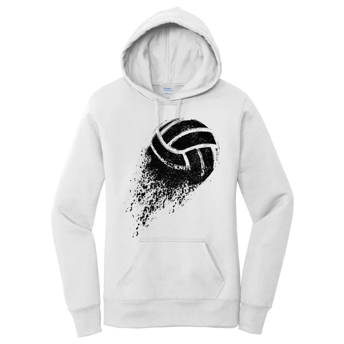 Volleyball Vintage Retro Sports Volleyball Player Women's Pullover Hoodie