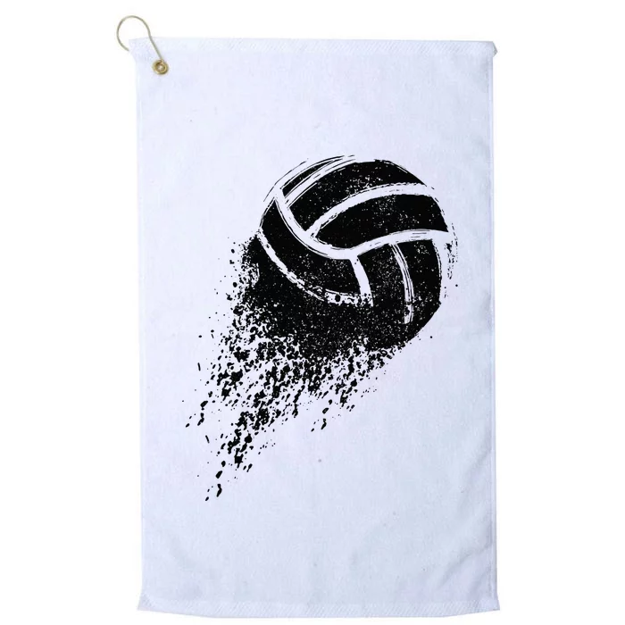 Volleyball Vintage Retro Sports Volleyball Player Platinum Collection Golf Towel