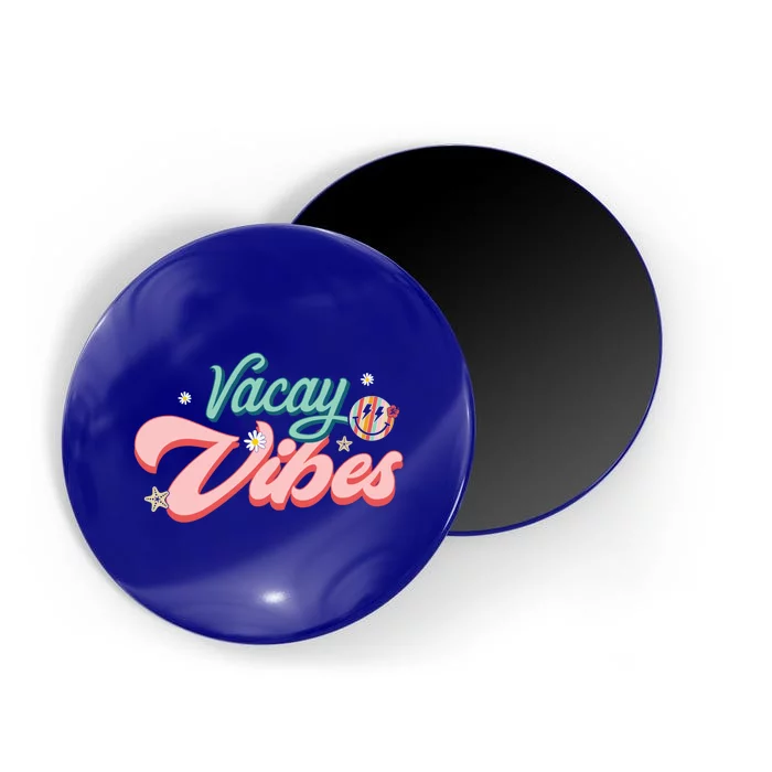 Vacay Vibes Retro Summer Beach Vacation Gift Magnet