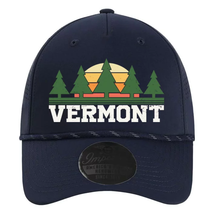 Vintage Vermont Retro Logo Performance The Dyno Cap