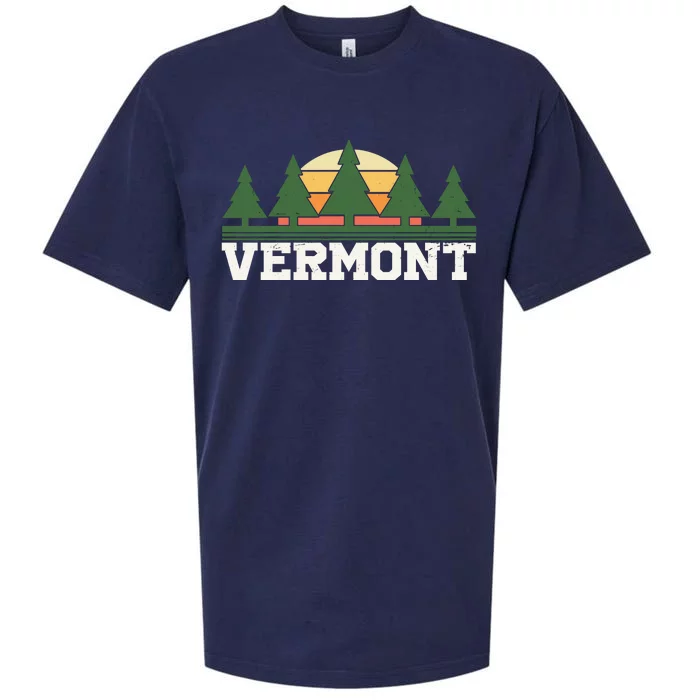 Vintage Vermont Retro Logo Sueded Cloud Jersey T-Shirt