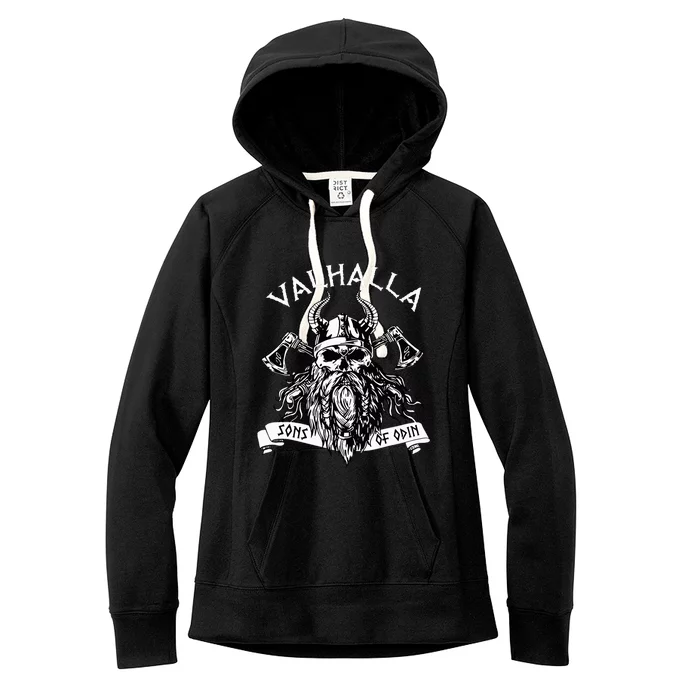 Viking Valhalla Sons Of Odin Norse Nordish Thor Mythology Women's Fleece Hoodie