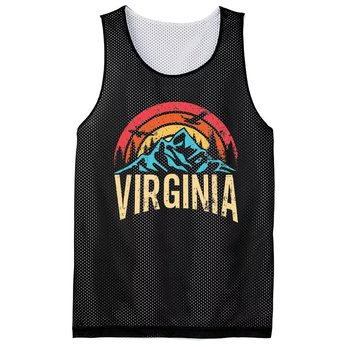 Virginia Virginia State Retro Virginia Mesh Reversible Basketball Jersey Tank