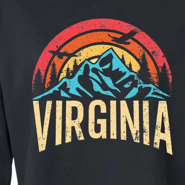 Virginia Virginia State Retro Virginia Cropped Pullover Crew