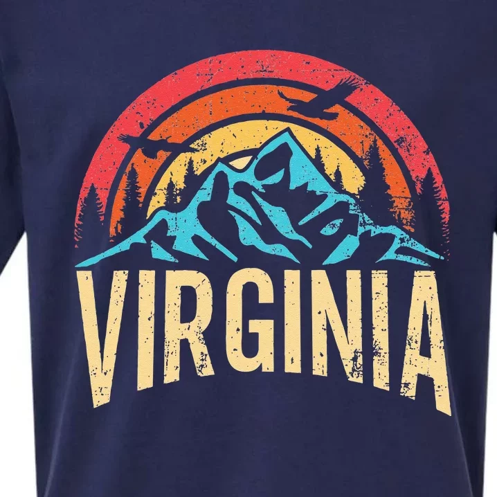 Virginia Virginia State Retro Virginia Sueded Cloud Jersey T-Shirt