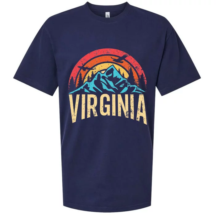 Virginia Virginia State Retro Virginia Sueded Cloud Jersey T-Shirt