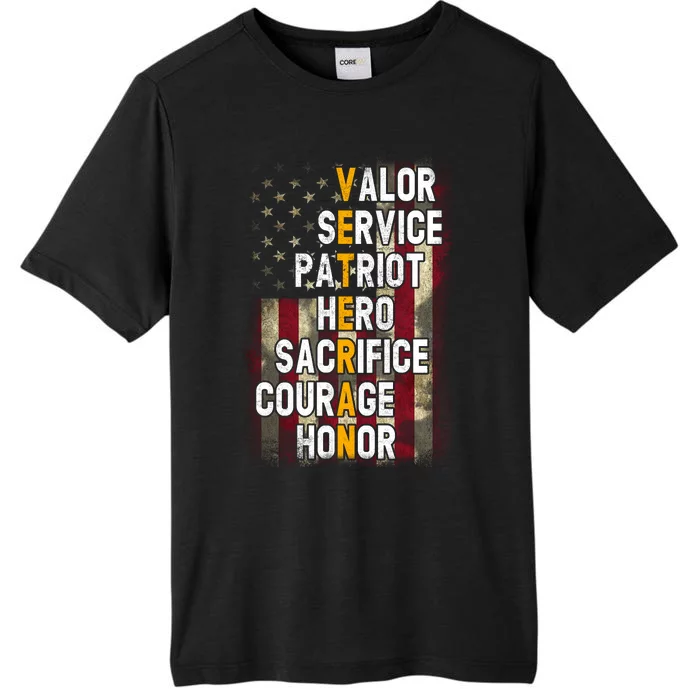 Veteran Valor Service Patriot Hero Sacrifice Courage Honor ChromaSoft Performance T-Shirt