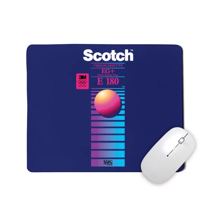 Vaporwave Vhs Scotch E180 Eg+ Mousepad