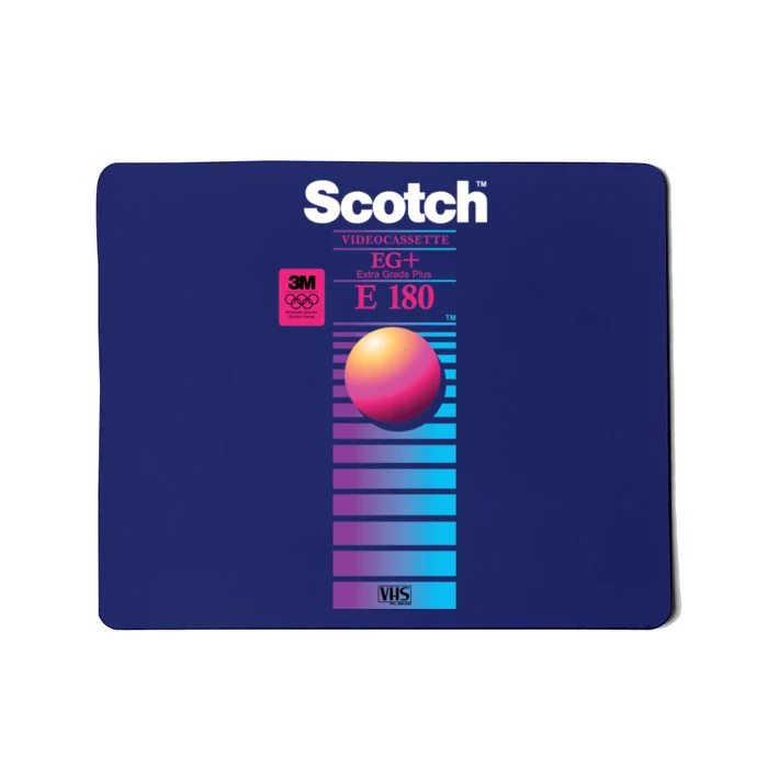 Vaporwave Vhs Scotch E180 Eg+ Mousepad