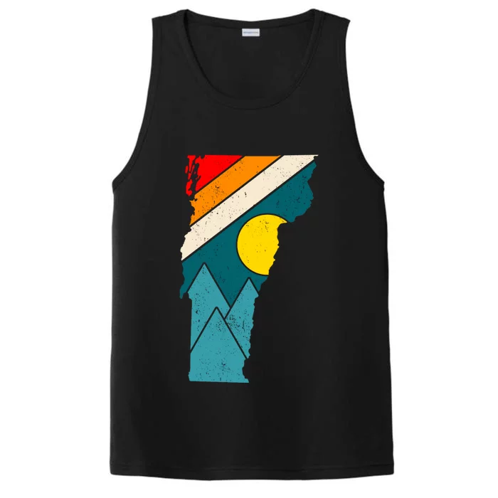 Vintage Vermont Sunset Performance Tank