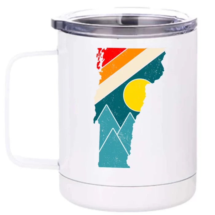 Vintage Vermont Sunset Front & Back 12oz Stainless Steel Tumbler Cup