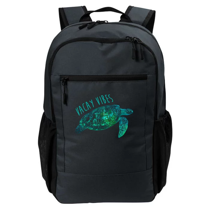 Vacay Vibes Sea Blue Tribal Turtle Gift Daily Commute Backpack