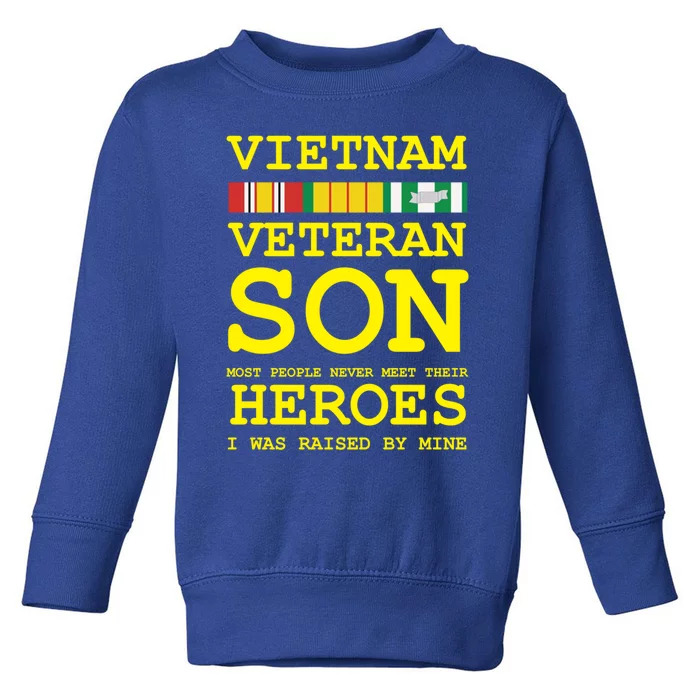 Vietnam Veteran Son Gift For Veterans Day Gift Toddler Sweatshirt