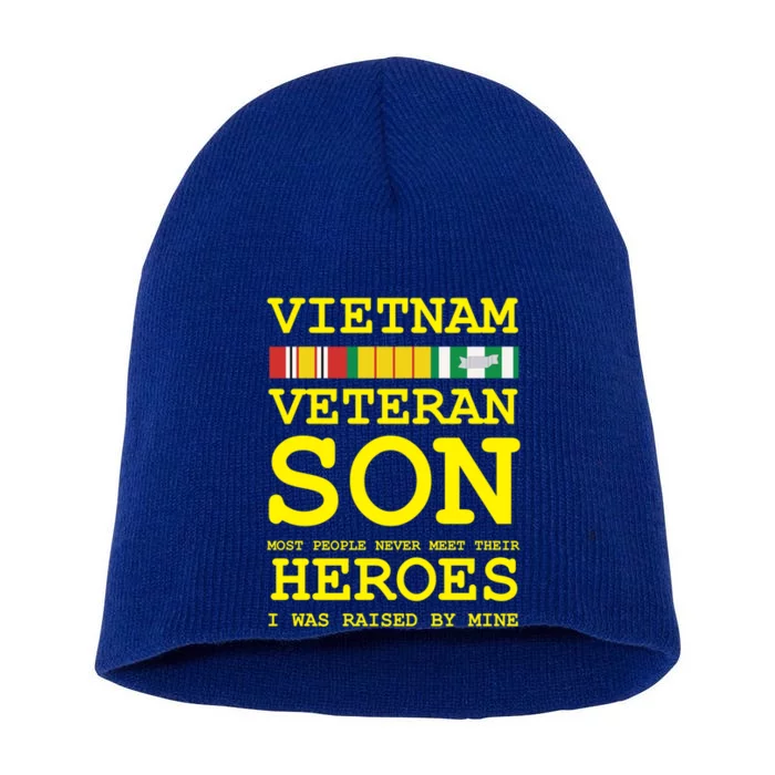 Vietnam Veteran Son Gift For Veterans Day Gift Short Acrylic Beanie