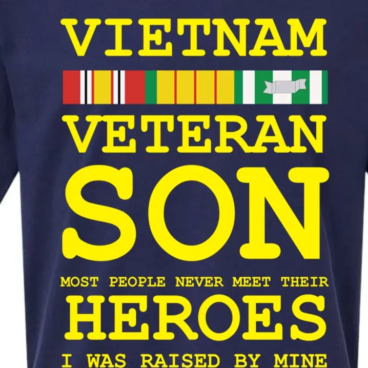 Vietnam Veteran Son Gift For Veterans Day Gift Sueded Cloud Jersey T-Shirt