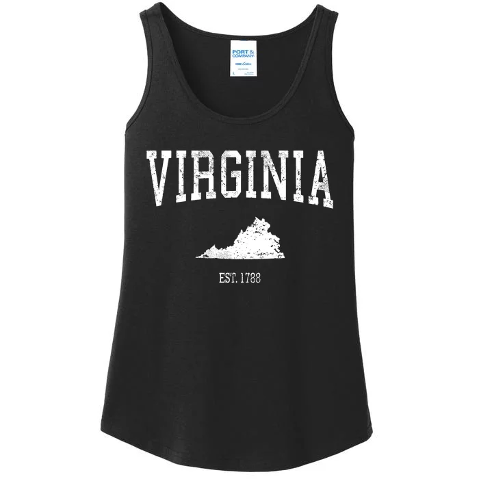 Virginia Vintage Sports Design Va Ladies Essential Tank