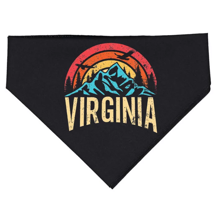 Virginia Virginia State Retro Virginia USA-Made Doggie Bandana