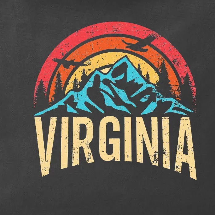 Virginia Virginia State Retro Virginia Zip Tote Bag