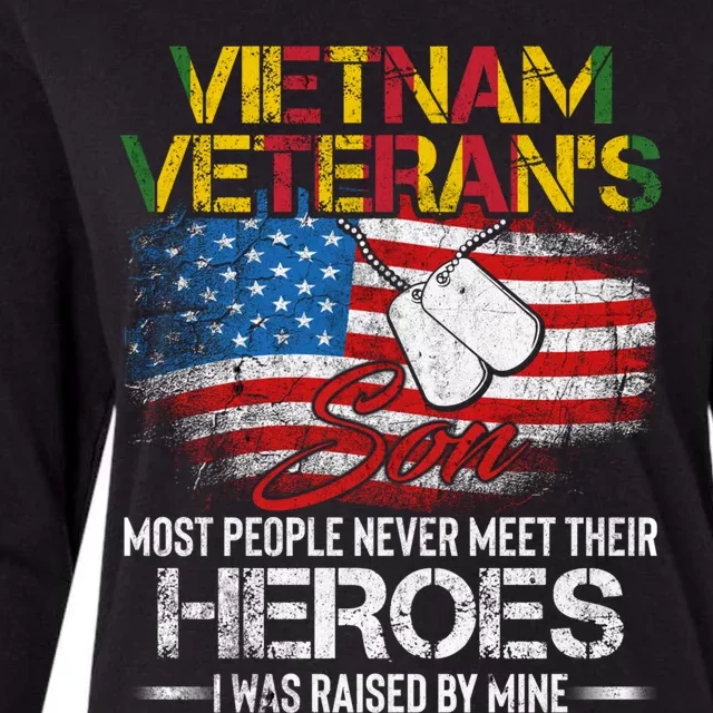 Vietnam Veterans Son Vietnam Vet Gift Womens Cotton Relaxed Long Sleeve T-Shirt