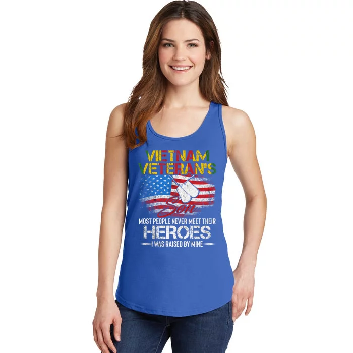 Vietnam Veterans Son Vietnam Vet Gift Ladies Essential Tank