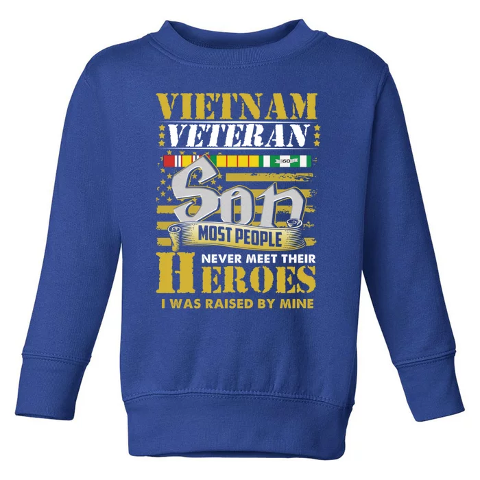 Vietnam Veterans Son Vietnam Vet Gift Toddler Sweatshirt