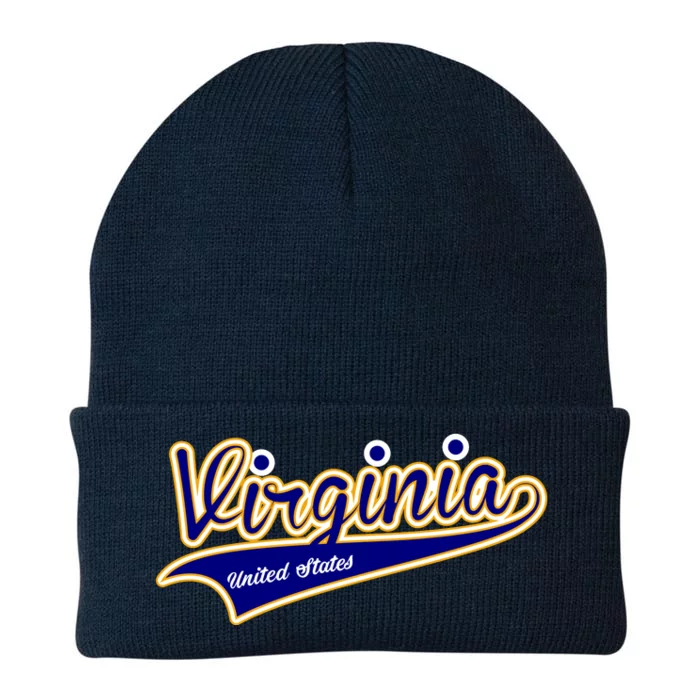 Virginia Varsity Style Knit Cap Winter Beanie