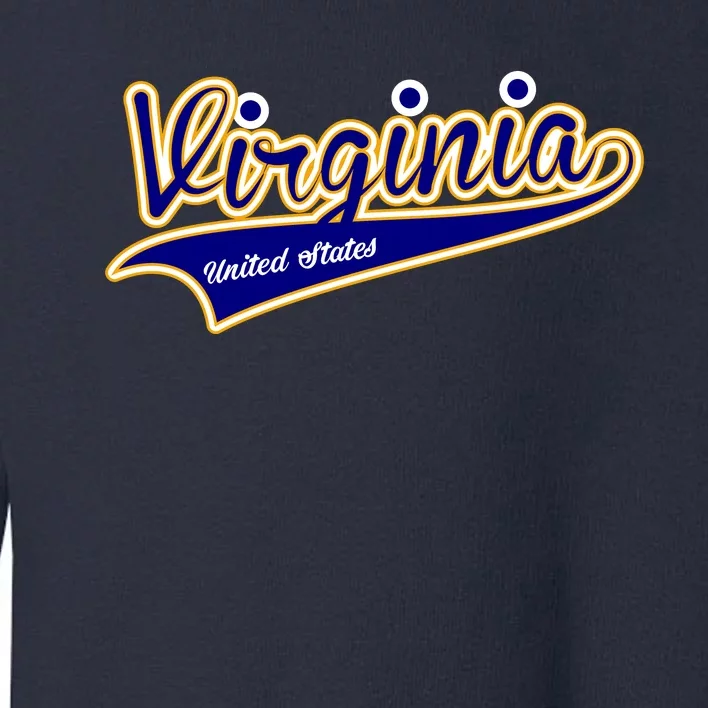 Virginia Varsity Style Toddler Sweatshirt