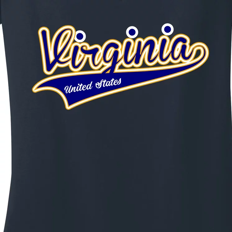 Virginia Varsity Style Women's V-Neck T-Shirt