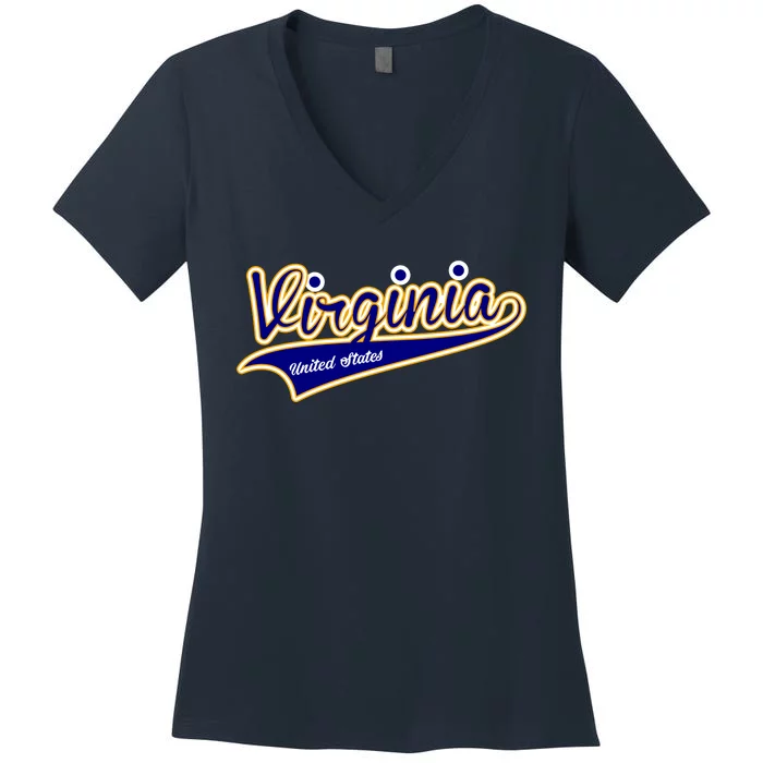 Virginia Varsity Style Women's V-Neck T-Shirt