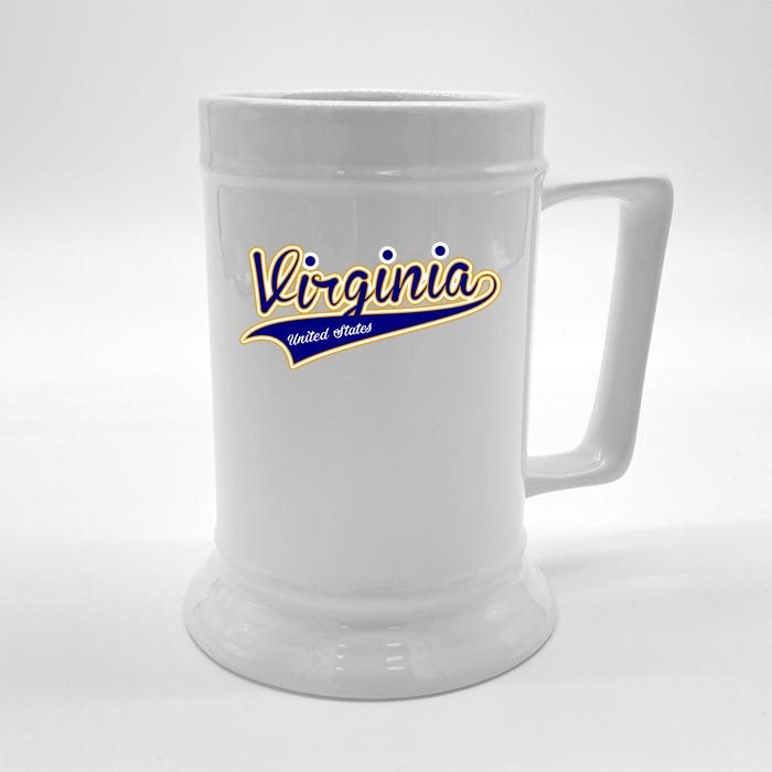 Virginia Varsity Style Front & Back Beer Stein