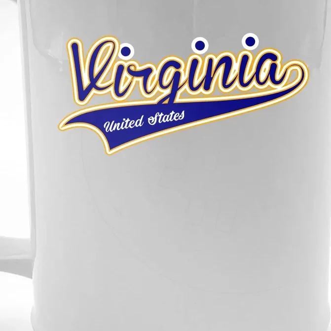 Virginia Varsity Style Front & Back Beer Stein