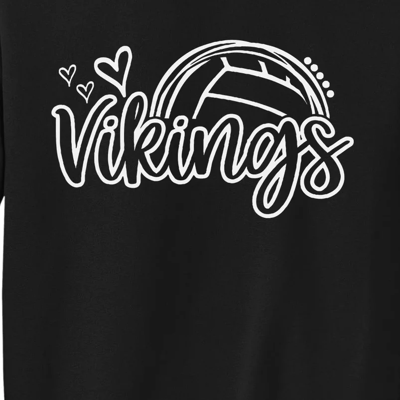 Volleyball Vikings School Sports Fan Team Spirit Sweatshirt