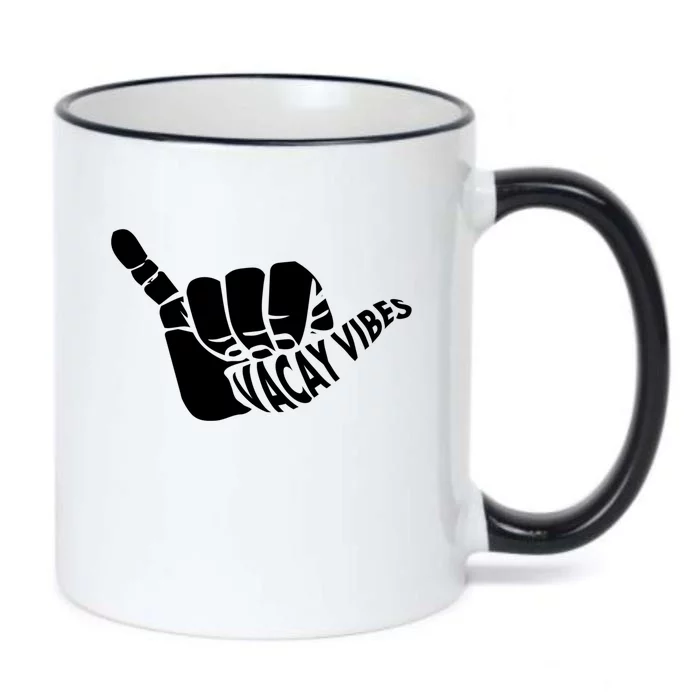 Vacay Vibes Shaka Gift Black Color Changing Mug