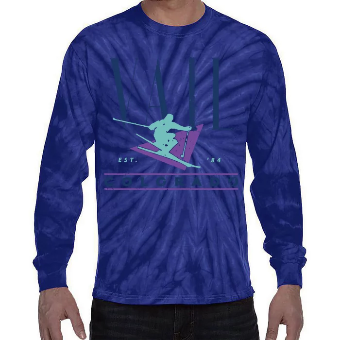 Vail Vintage Ski Tie-Dye Long Sleeve Shirt