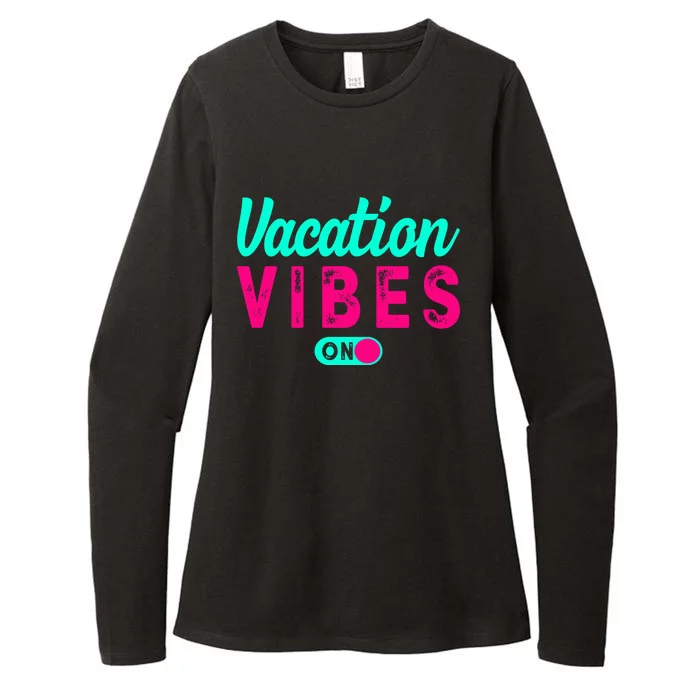 Vacay Vibes Summer Cruise Family Beach Mode Relax Vacation Cool Gift Womens CVC Long Sleeve Shirt