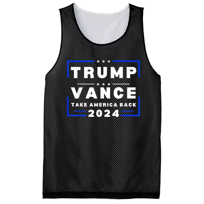 Vance Vp Trump Vice President Vance Trump 2024 Red Mesh Reversible Basketball Jersey Tank