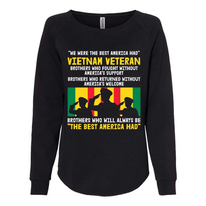 Vietnam Veteran The Best America Veteran Day Womens California Wash Sweatshirt