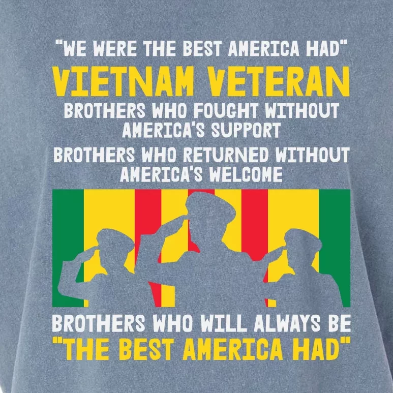 Vietnam Veteran The Best America Veteran Day Garment-Dyed Women's Muscle Tee